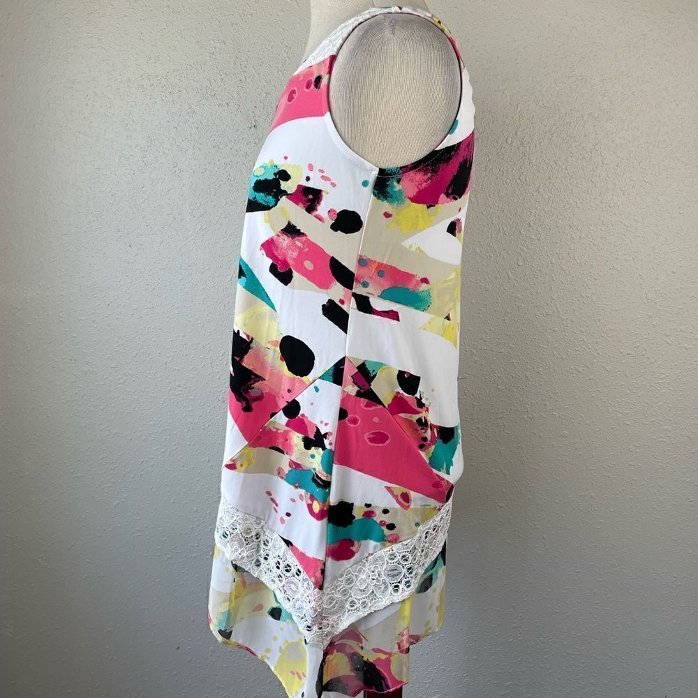 NWT Style & Co Ray of Light Sleeveless Blouse Top Size XS - Picture 3 of 6